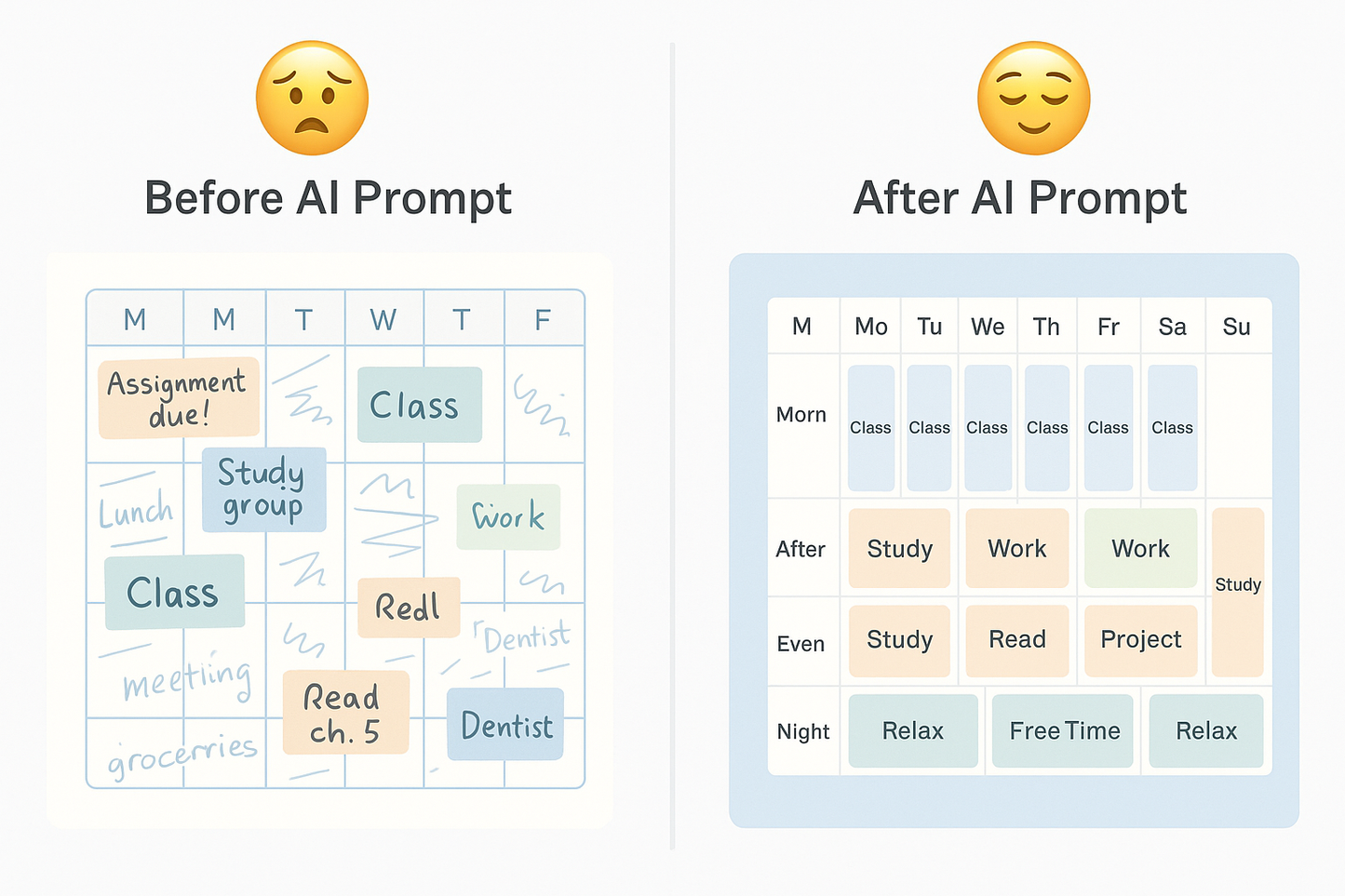 ADHD-Friendly Weekly Schedule Generator Prompt – Structure Your College Week with AI